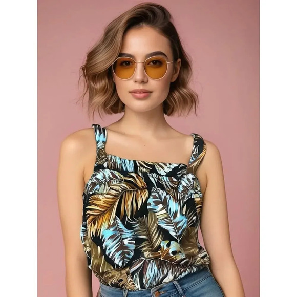 Jane and Delancey Tops - NWT Jane and Delancey‎ Women's Medium Floral Tank Top Spaghetti Straps Summer